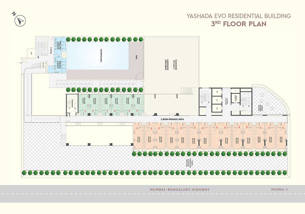 2 BHK Floor Plan